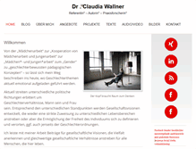 Tablet Screenshot of claudia-wallner.de